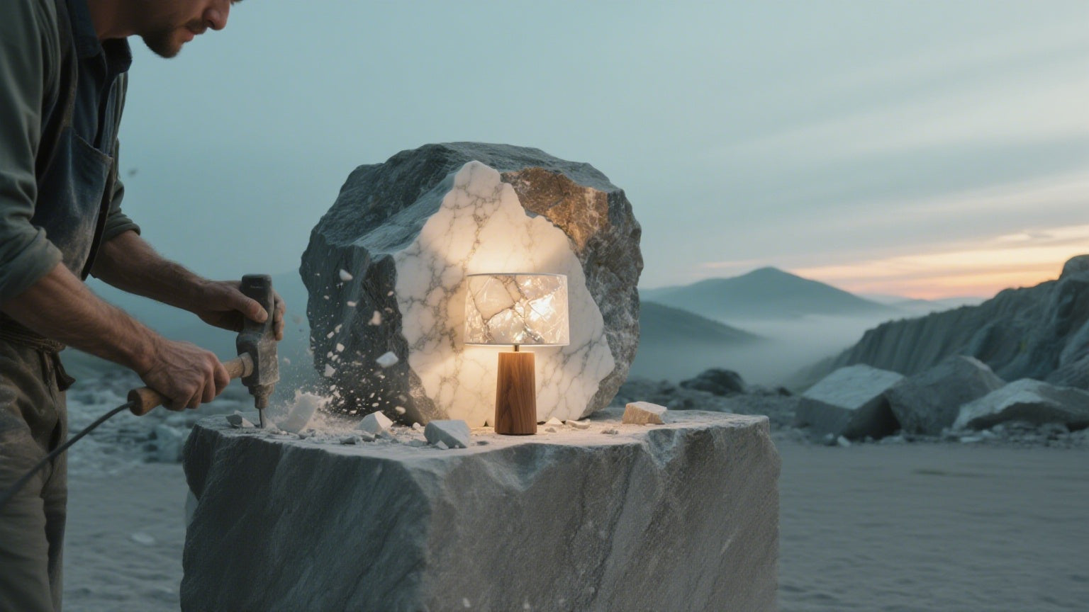 Stone Lamps: Earth’s Timeless Light, Carved by Hand